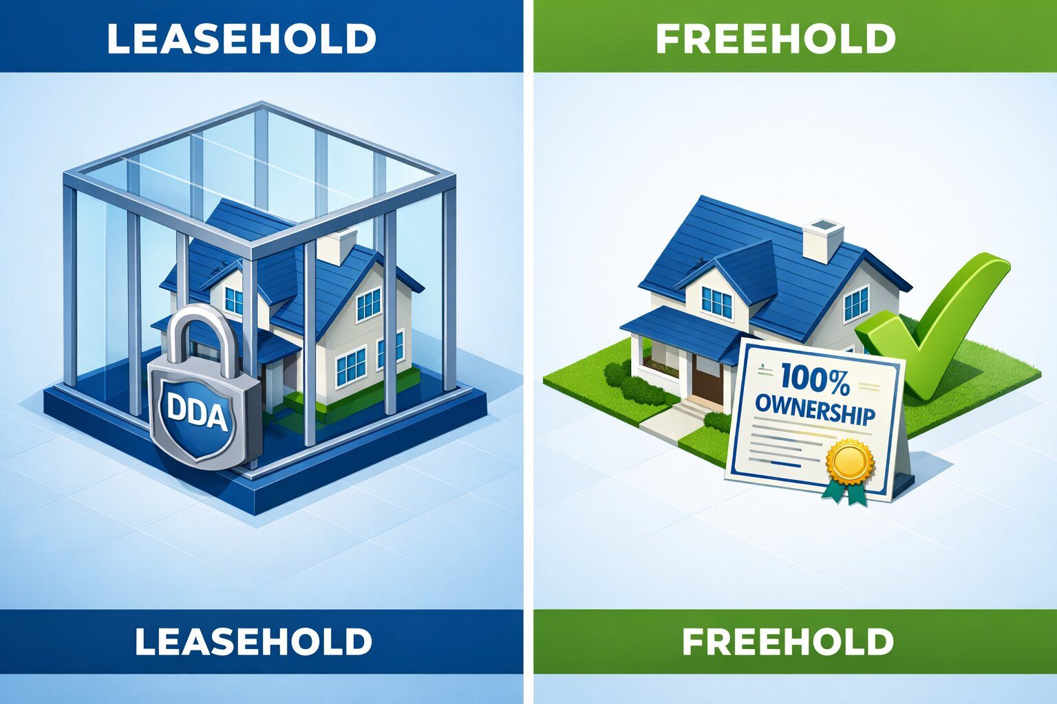 Leasehold vs Freehold
